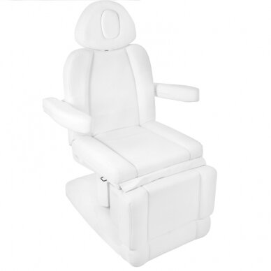Profesionali elektrinė kosmetologinė kėdė su šildymo funkcija AZZURRO 708A, baltas (4 motorai) 8