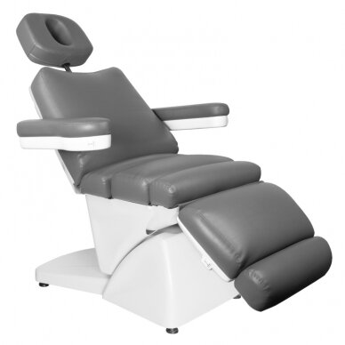 Профессиональное кресло косметологическое электрическое AZZURRO 878, серый (5 моторов) 5