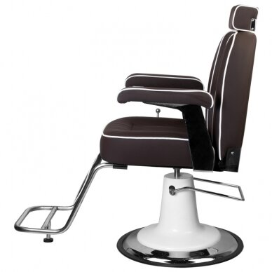Profesionali barberio kėdė kirpykloms ir grožio salonams GABBIANO AMADEO, rudos spalvos 3