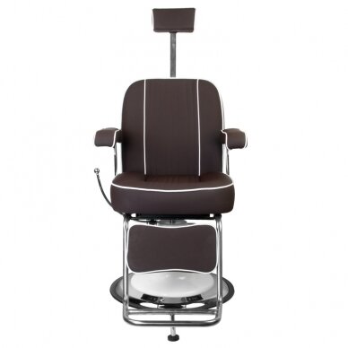 Профессиональное барберское кресло для парикмахерских и салонов красоты GABBIANO AMADEO, коричневого цвета 5