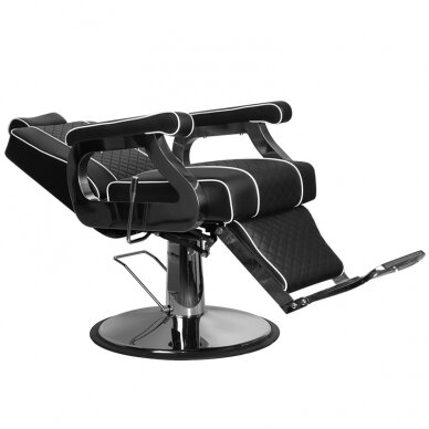 Profesionali barberio kėdė kirpykloms ir grožio salonams GABBIANO PAULO, juodos spalvos 1