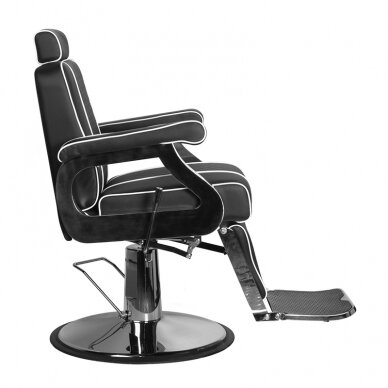 Profesionali barberio kėdė kirpykloms ir grožio salonams GABBIANO PAULO, juodos spalvos 2