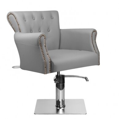 Professional hairdressing chair HAIR SYSTEM BER 8541, grey Professional hairdressing chair HAIR SYSTEM BER 8541, grey