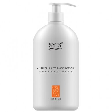 SYIS anti-cellulite massage olive oil, 500 ml.