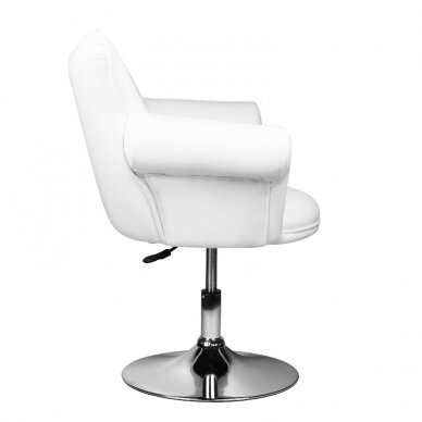 Профессиональное парикмахерское кресло GRACIJA, белого цвета 1