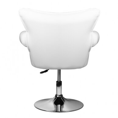 Профессиональное парикмахерское кресло GRACIJA, белого цвета 3
