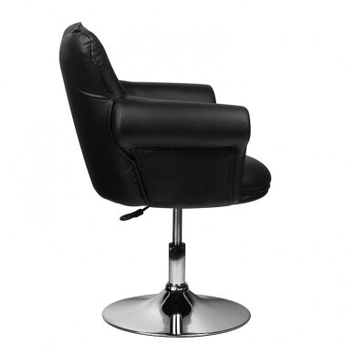 Professional hairdressing chair GRACIJA, black color 3