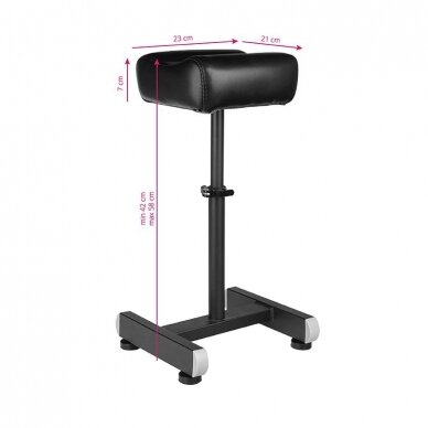 Pedicure and tattoo footrest PRO INK 711, black color 2 Pedicure and tattoo footrest PRO INK 711, black color 2
