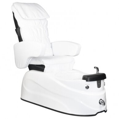 Profesionali elektrinė podologinė kėdė pedikiūro procedūroms su masažo funkcija SPA AS-122, balta