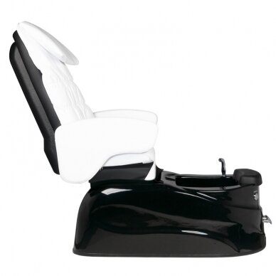 Profesionali elektrinė podologinė kėdė pedikiūro procedūroms su masažo funkcija SPA AS-122, juodai-balta 2