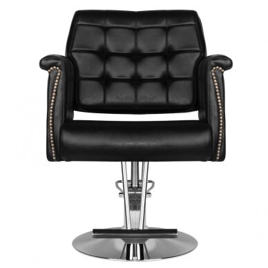Профессиональное парикмахерское кресло HAIR SYSTEM HS48, черного цвета 1
