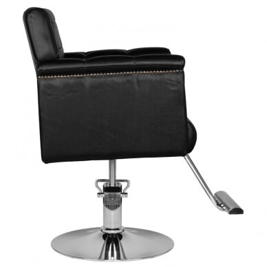 Профессиональное парикмахерское кресло HAIR SYSTEM HS48, черного цвета 3