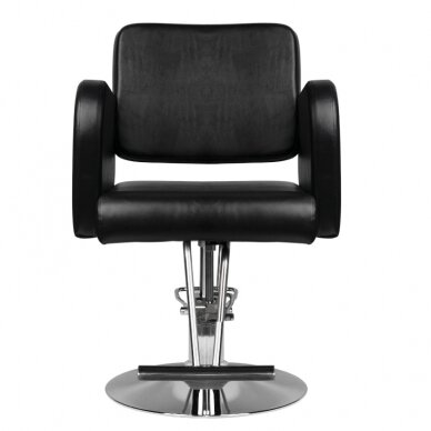 Профессиональное парикмахерское кресло HAIR SYSTEM HS92, черного цвета 1
