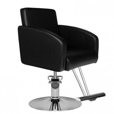 Профессиональное парикмахерское кресло HAIR SYSTEM HS40, чёрного цвета 1 Профессиональное парикмахерское кресло HAIR SYSTEM HS40, чёрного цвета 1
