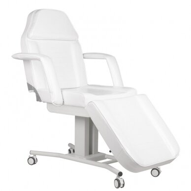 Кресло-кровать косметологическое на колесиках, белое А-241