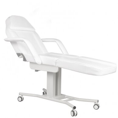 Profesionali kosmetologinė kėdė-lova su ratukais, balta A-241 1