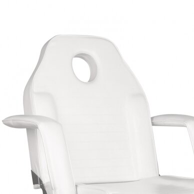 Profesionali kosmetologinė kėdė-lova su ratukais, balta A-241 3