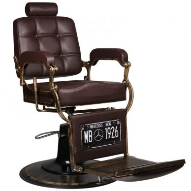 Профессиональное барберское кресло для парикмахерских и салонов красоты GABBIANO BOSS BROWN 2