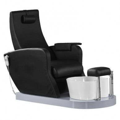 Профессиональное электрическое подологическое SPA кресло для процедур педикюра AZZURRO 016, черного цвета