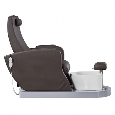 Профессиональное электрическое подологическое SPA кресло для процедур педикюра AZZURRO 016, коричневого цвета 1