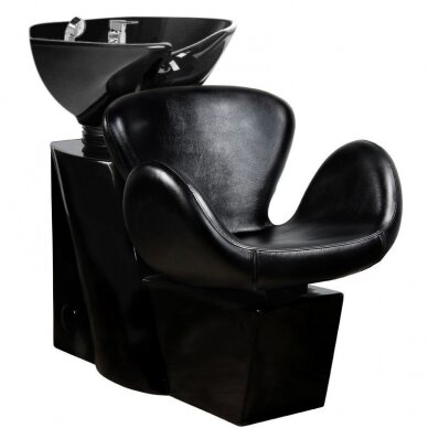 Professional hairdressing sink GABBIANO AMSTERDAM, black color