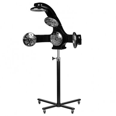 Professional infrazone for hairdressers and beauty salons GABBIANO 868-1 with stand, black color 2 Professional infrazone for hairdressers and beauty salons GABBIANO 868-1 with stand, black color 2