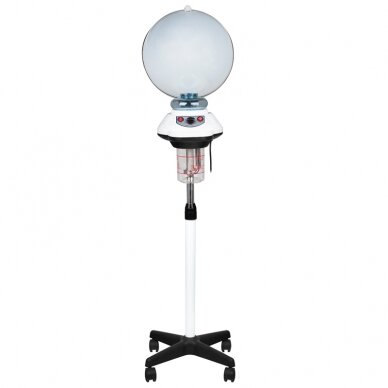 Professional hair moisturizer - sauna GABBIANO 658 with stand, black and white 1 Professional hair moisturizer - sauna GABBIANO 658 with stand, black and white 1