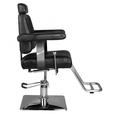Profesionali barberio kėdė kirpykloms ir grožio salonams SM185, juoda 2