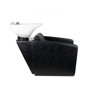 Professional sink for hairdressers and barber HAIR SYSTEM HSB79, black color 1