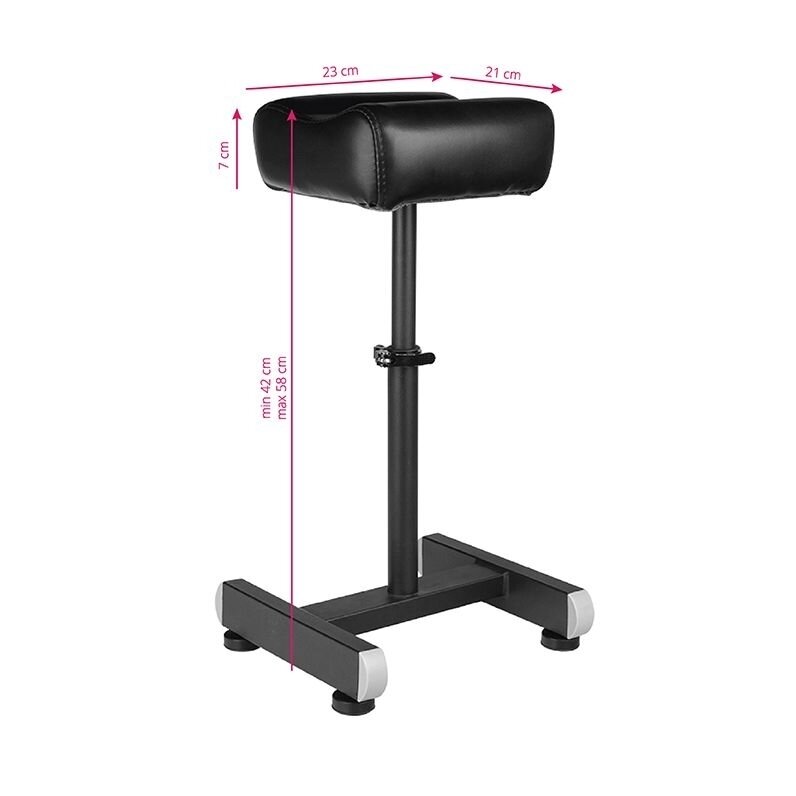 Pedicure and tattoo footrest PRO INK 711, black color 2 Pedicure and tattoo footrest PRO INK 711, black color 2