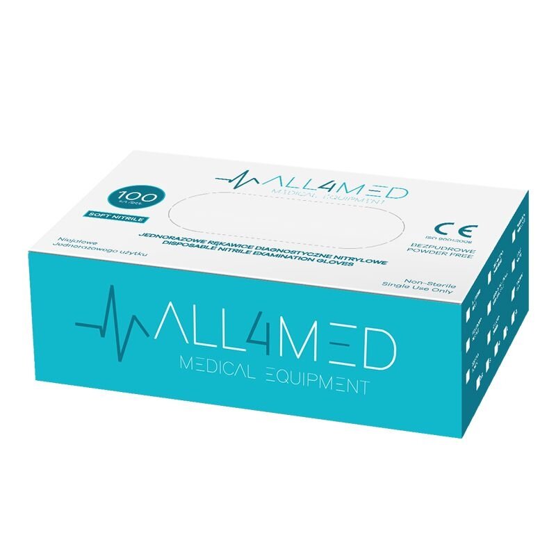 ALL4MED disposable nitrile gloves BLACK L 2