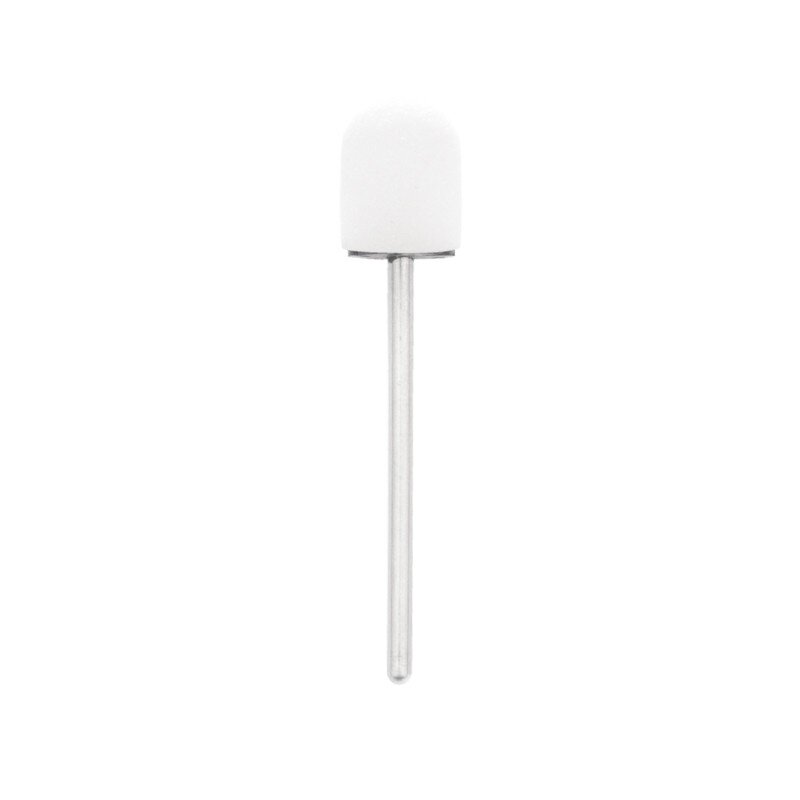 EXO PROFESSIONAL abrazyviniai antgaliai pedikiūro procedūroms 13mm/#80, 10 vnt. HARD CAP WHITE