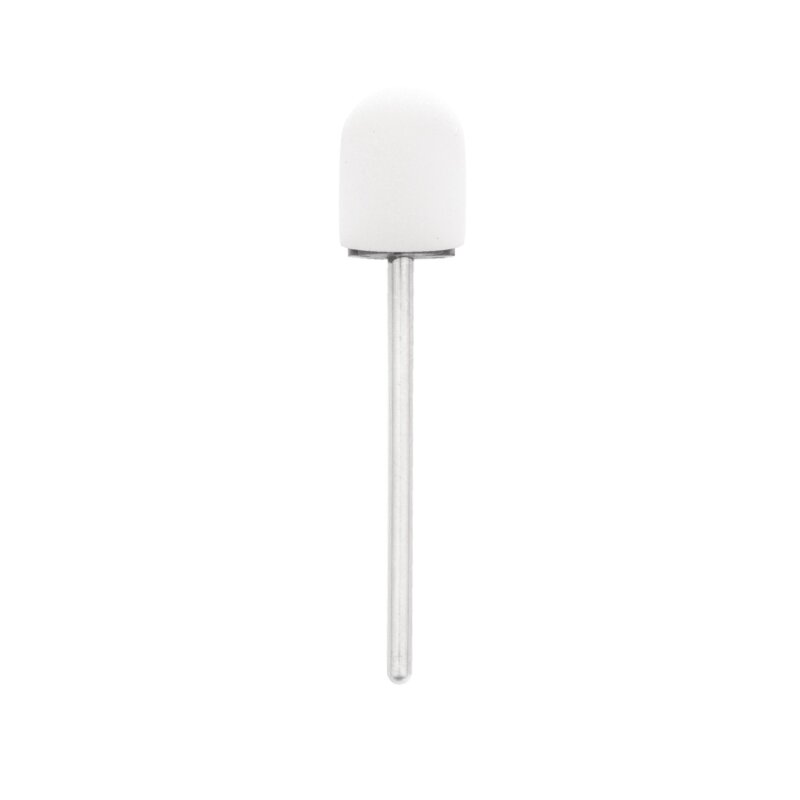EXO PROFESSIONAL abrazyviniai antgaliai pedikiūro procedūroms 13mm/ #220, 100 vnt. HARD CAP WHITE 1