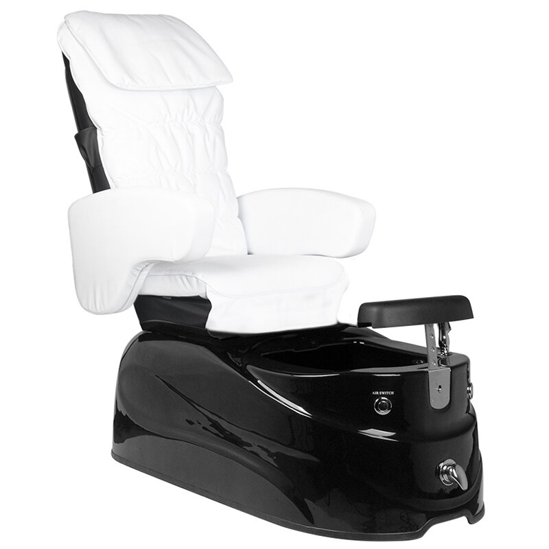 Professional electric podiatry chair for pedicure procedures with massage function SPA AS-122, black-white 1