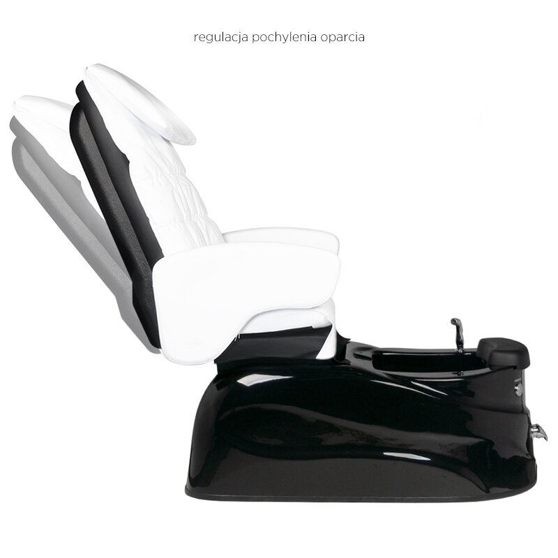 Professional electric podiatry chair for pedicure procedures with massage function SPA AS-122, black-white 4 Professional electric podiatry chair for pedicure procedures with massage function SPA AS-122, black-white 4