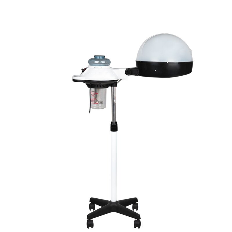 Professional hair moisturizer - sauna GABBIANO 658 with stand, black and white 3