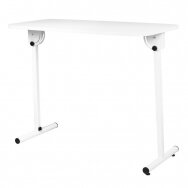 Professional mobile folding manicure table, white color