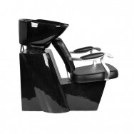 Professional sink for hairdressers and barber GABBIANO MOLISE, black color