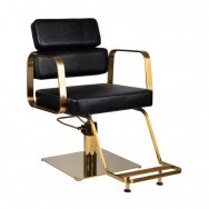 Professional hairdresser's chair GABBIANO PORTOFINO with golden footrest