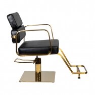 Professional hairdresser's chair GABBIANO PORTOFINO with golden footrest