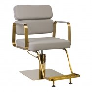 Профессиональное парикмахерское кресло GABBIANO PORTO, серо-золотого цвета