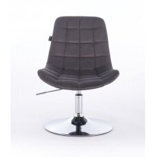 Beauty salons and beauticians stool HR590N, graphite velour