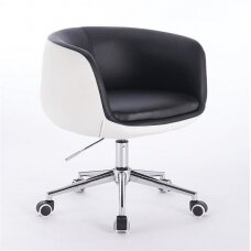 Beauty salon chair with wheels HC333K, black color