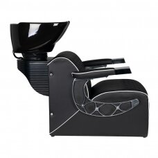 Professional sink for hairdressers and barber GABBIANO SIMONE, black color