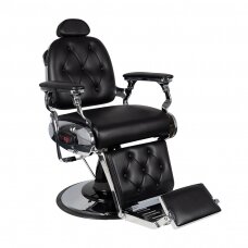 Profesionali barberio kėdė kirpykloms ir grožio salonams GABBIANO PIETRO, juodos spalvos