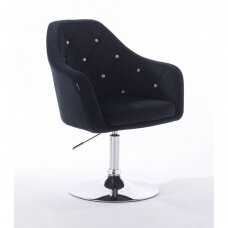 Beauty salons and beauticians stool HR830, black velour