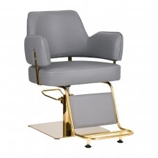 Professional hairdressing chair GABBIANO LINZ, grey-gold color