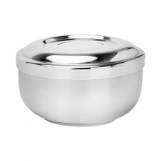 Metal bowl with lid for shaving H-24