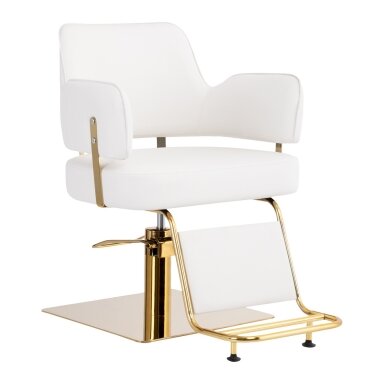 Professional hairdressing chair GABBIANO LINZ, white color Professional hairdressing chair GABBIANO LINZ, white color