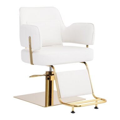 Professional hairdressing chair GABBIANO LINZ, white color Professional hairdressing chair GABBIANO LINZ, white color